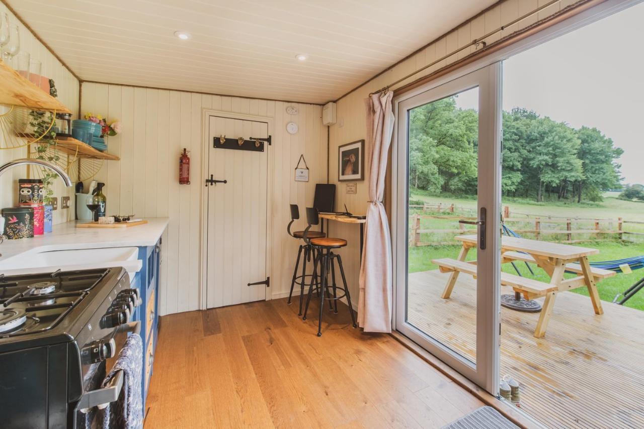 Hidden Wood Glamping And The Hideaway Cabin วอร์มินสเตอร์ ภายนอก รูปภาพ